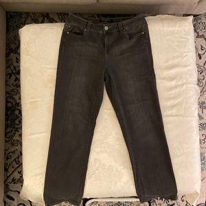 Liverpool gray straight leg jeans 14 W